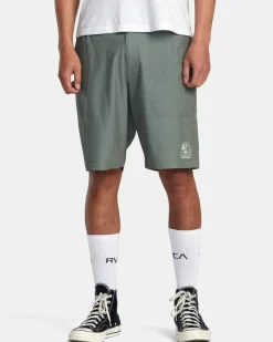 RVCA ALL TIME HEMP HYBRID 19" SHORTS Surplus New