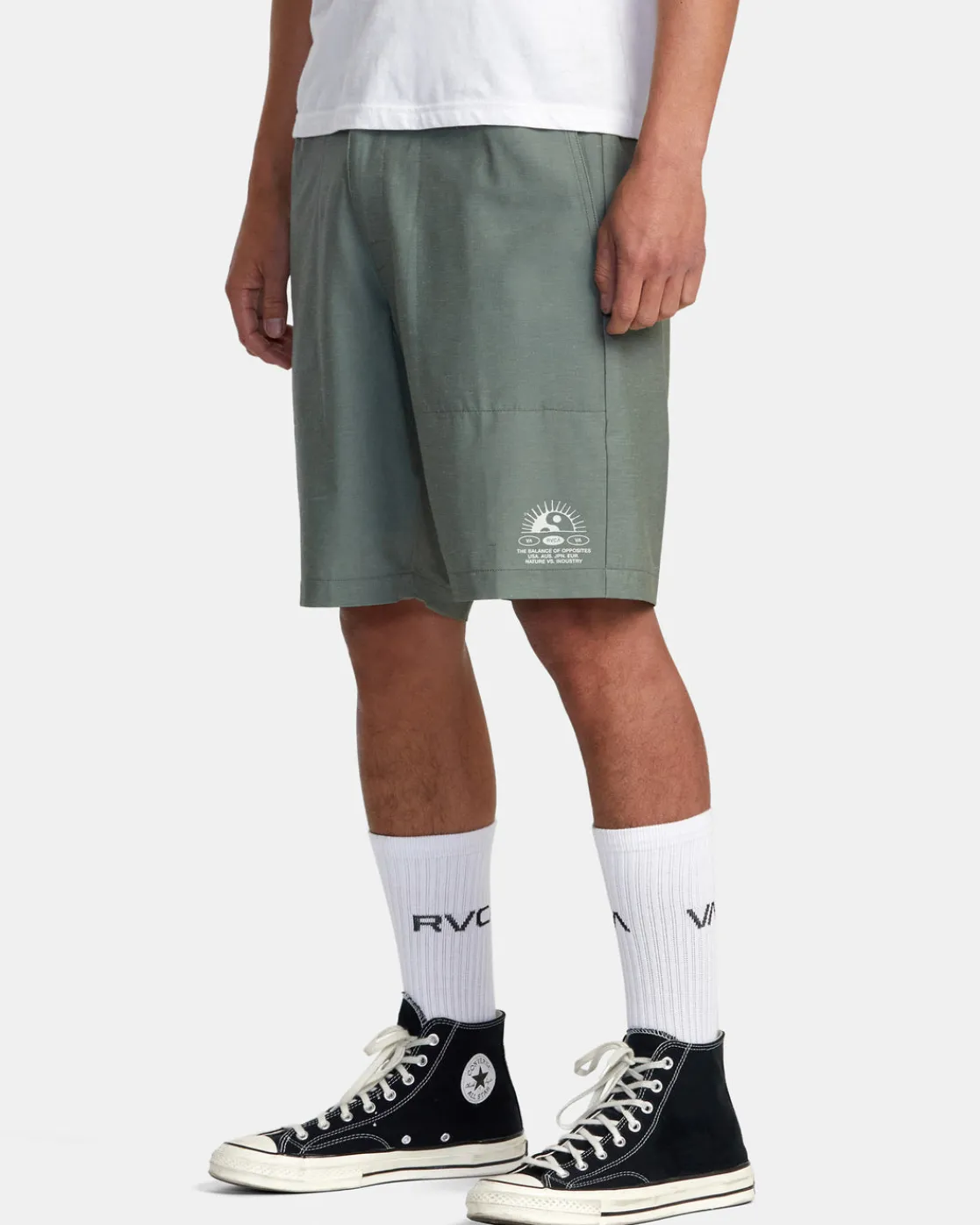 RVCA ALL TIME HEMP HYBRID 19" SHORTS Surplus New