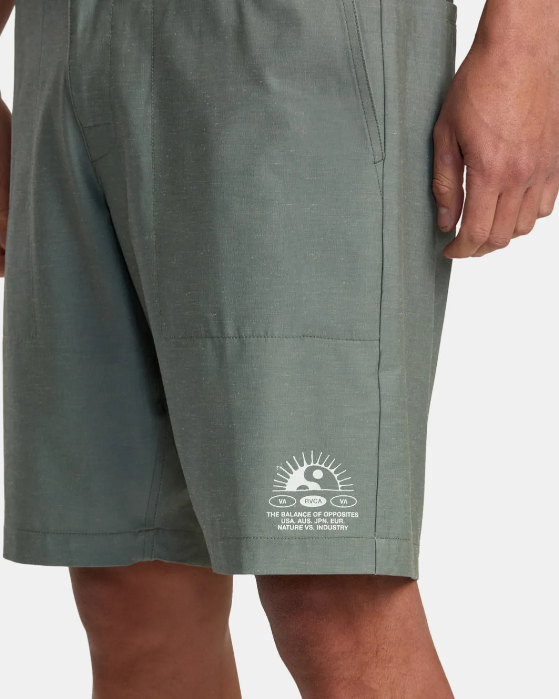 RVCA ALL TIME HEMP HYBRID 19" SHORTS Surplus New