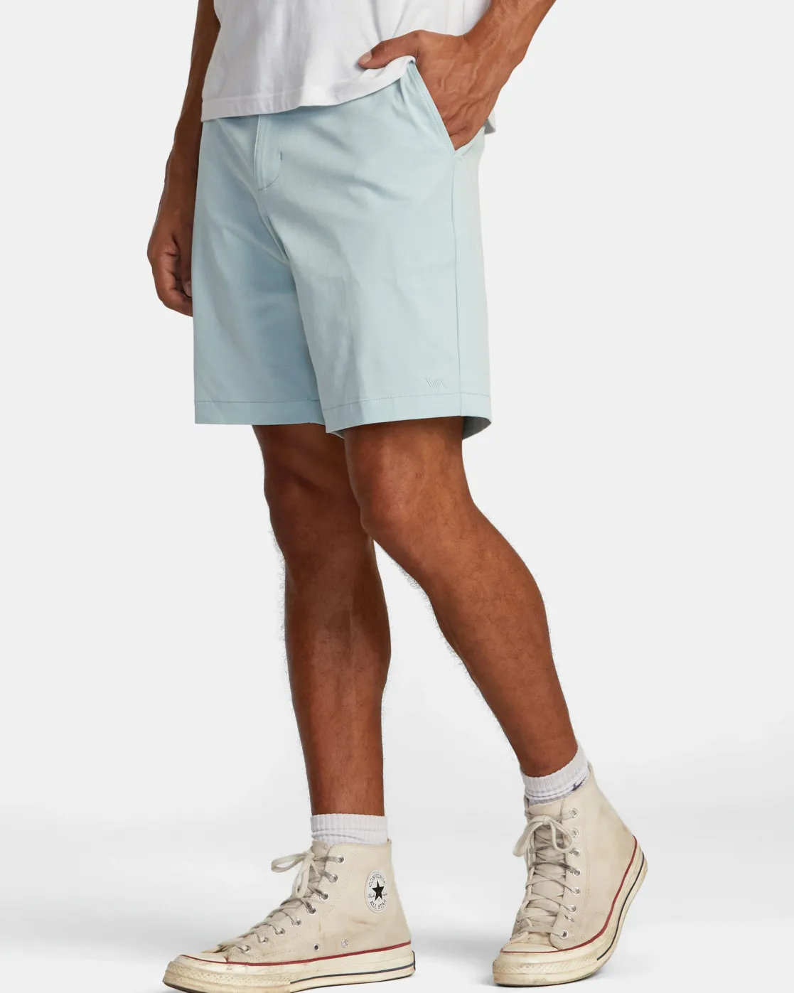 RVCA BACK IN HYBRID 19" SHORTS Blue Haze Clearance