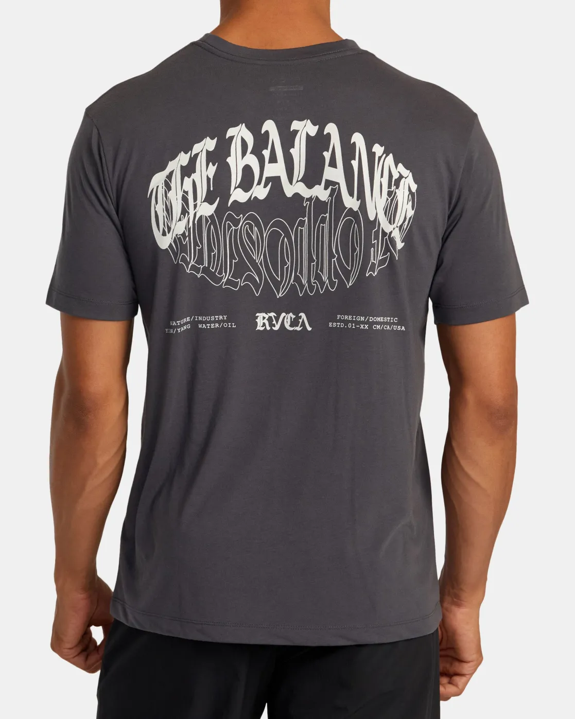 RVCA BALANCE SHORT SLEEVE TEE Slate