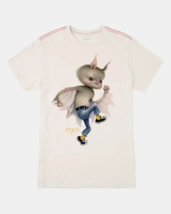RVCA BAT BOY SHORT SLEEVE TEE Antique White Online