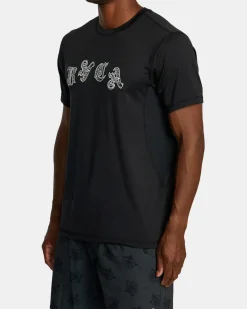 RVCA BENJAMIN JEANJEAN SPORT VENT TEE Black New