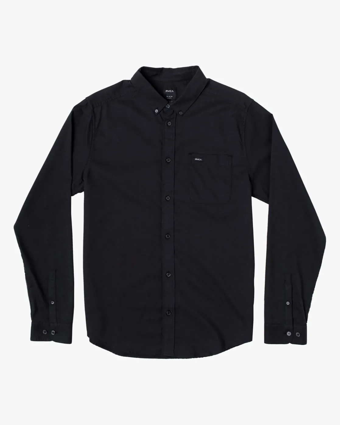 RVCA BOYS THATLL DO STRETCH LONG SLEEVE SHIRT Black Clearance
