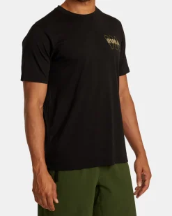 RVCA BUBBLE PRINT SHORT SLEEVE TEE Black Outlet