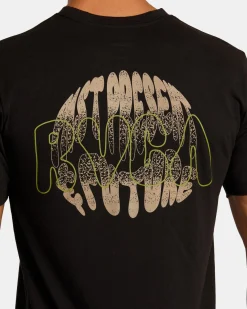 RVCA BUBBLE PRINT SHORT SLEEVE TEE Black Outlet