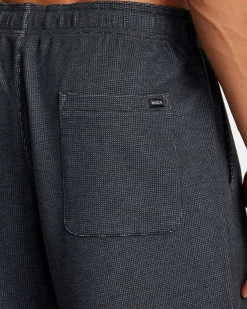RVCA C-ABLE WAFFLE KNIT SHORTS Navy Heather Hot