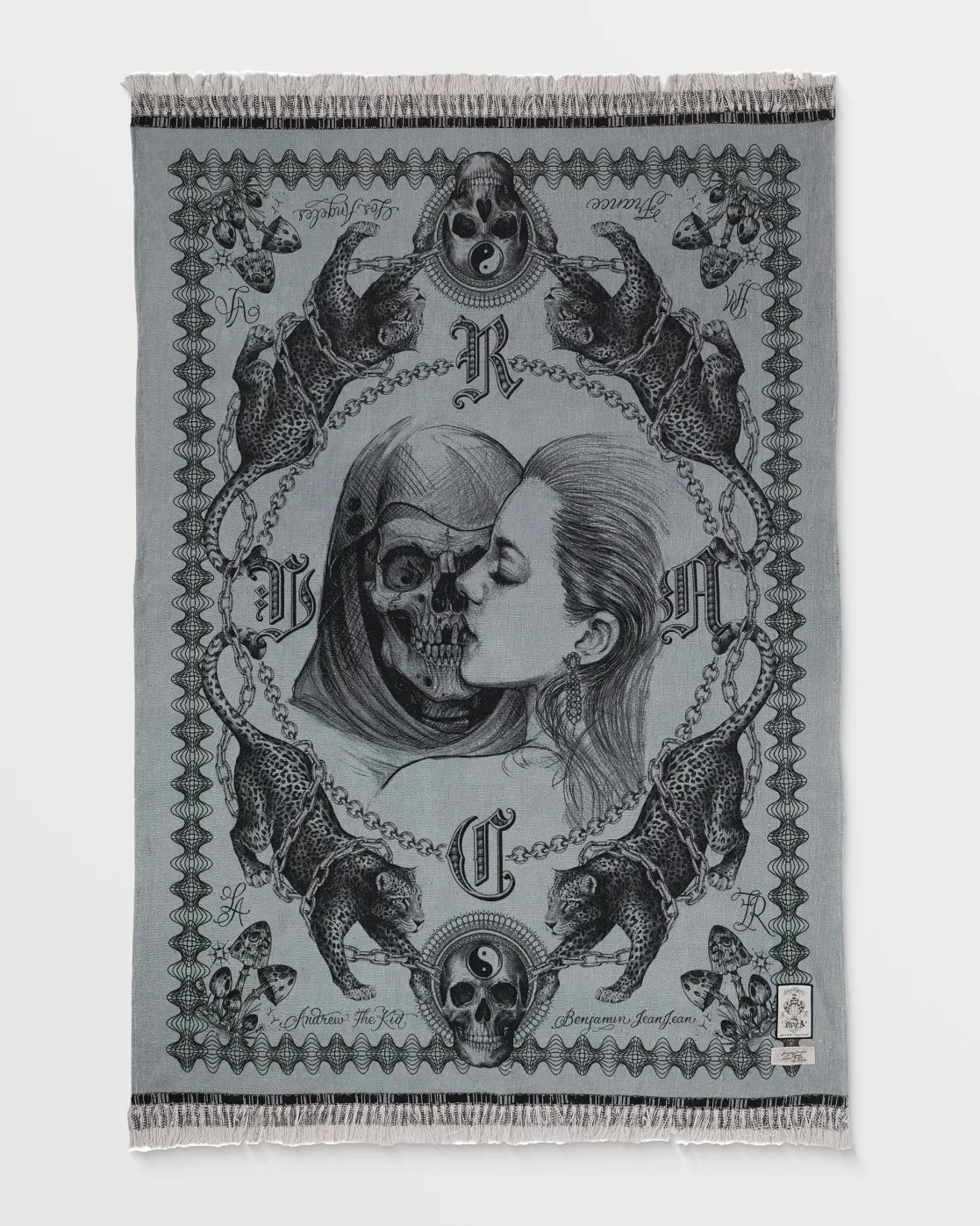 RVCA CHEFS KISS BLANKET HEATHER GREY Outlet