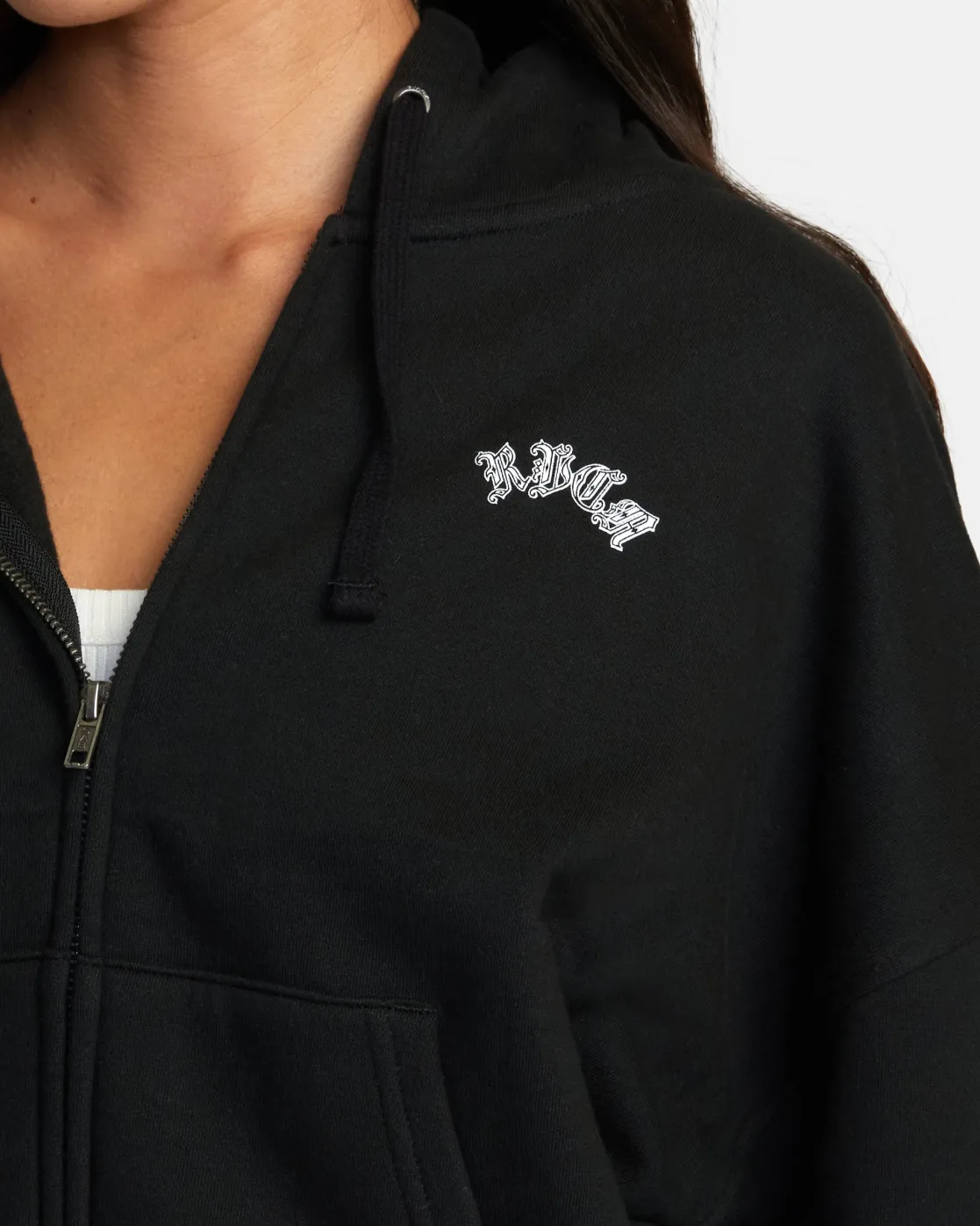 RVCA CHEFS KISS ZIP-UP HOODIE Rvca Black Sale