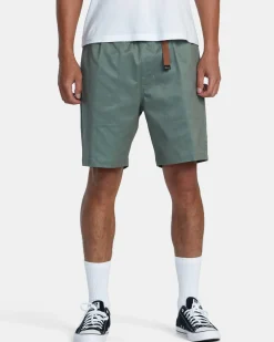 RVCA CIVIC HYBRID 18" BOARDSHORTS Olivine New