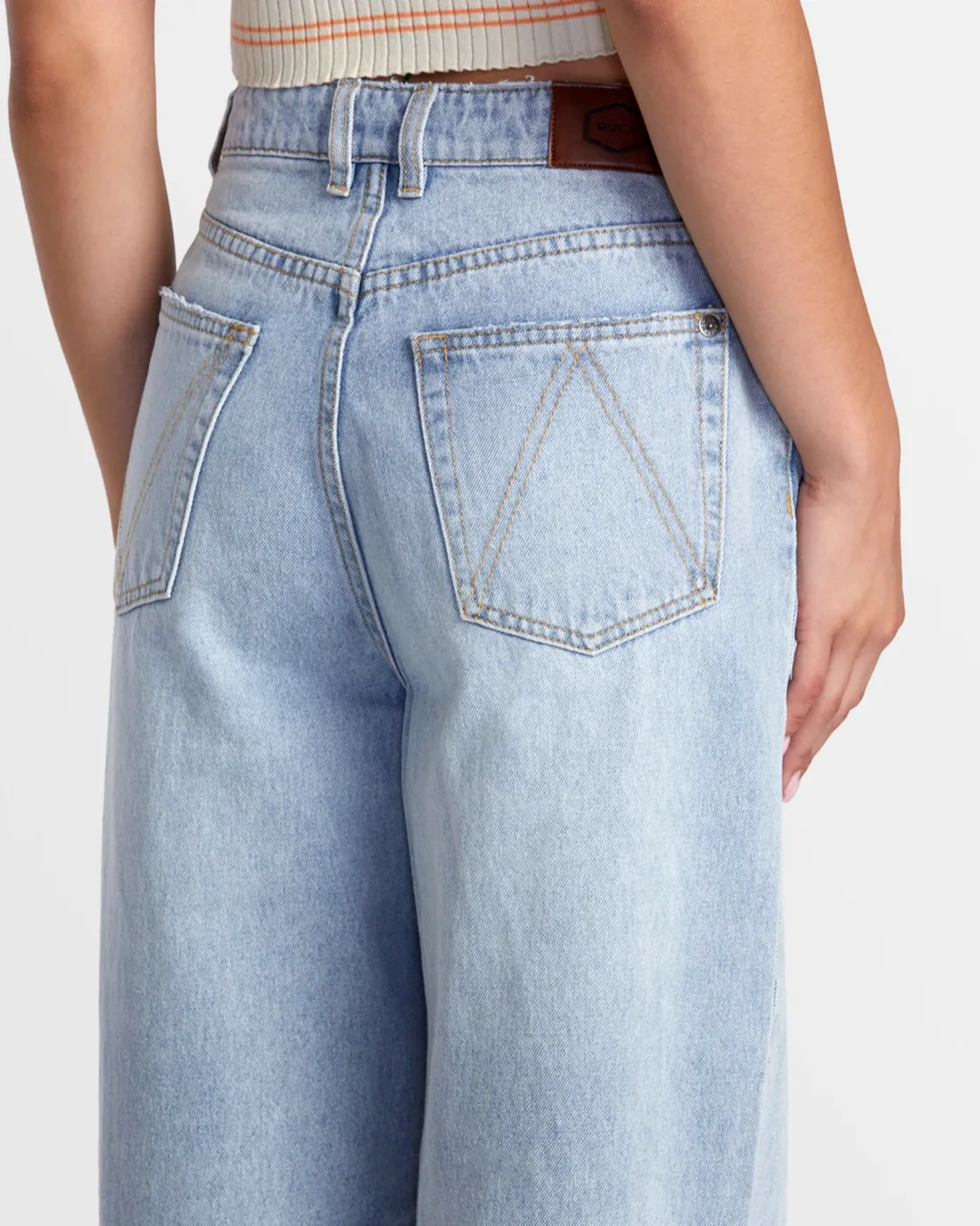 RVCA COCO DENIM JEANS Bleached Indigo