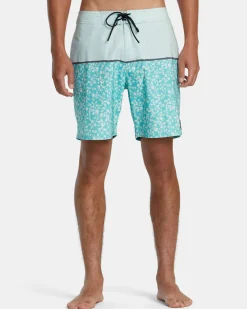 RVCA COUNTY 18" BOARDSHORTS Seal New
