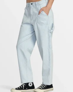 RVCA DAYSHIFT CORDUROY PANTS Blue Hickory New
