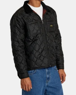 RVCA DAYSHIFT REVERSIBLE JACKET Red/Black New