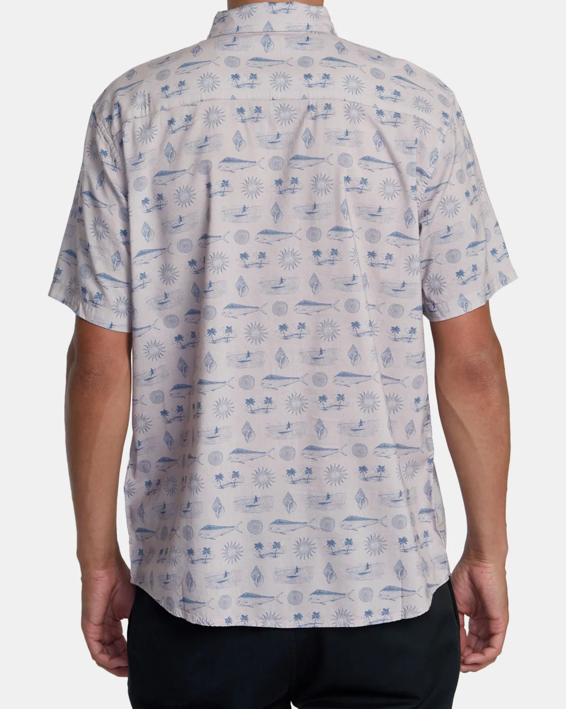 RVCA DORADO SHORT SLEEVE SHIRT Pale Mauve Outlet