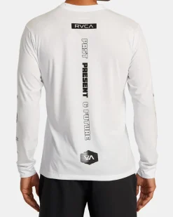 RVCA ELEMENT STREAK LONG SLEEVE TEE White Clearance