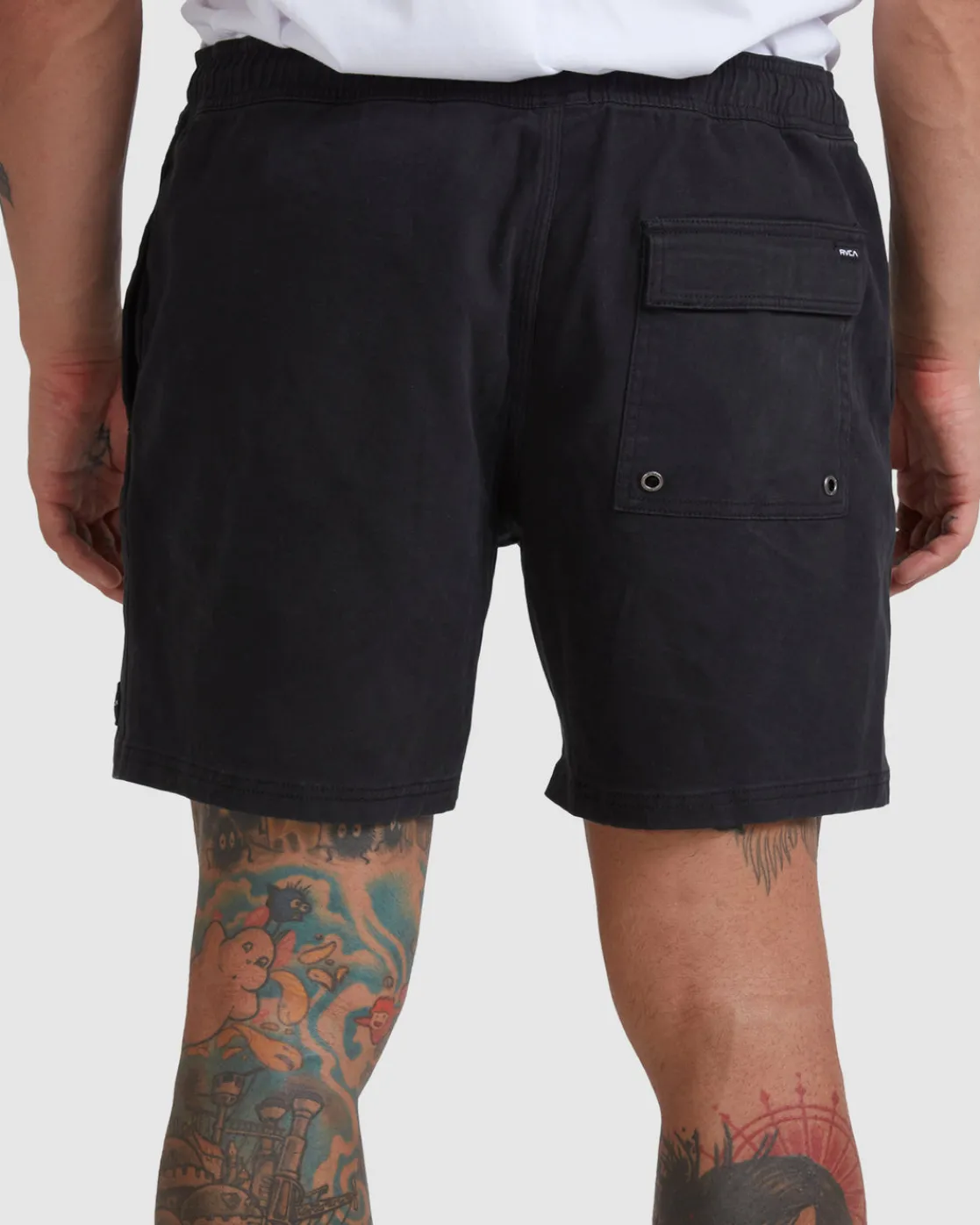 RVCA ESCAPE PRINT 17" SHORTS Black New