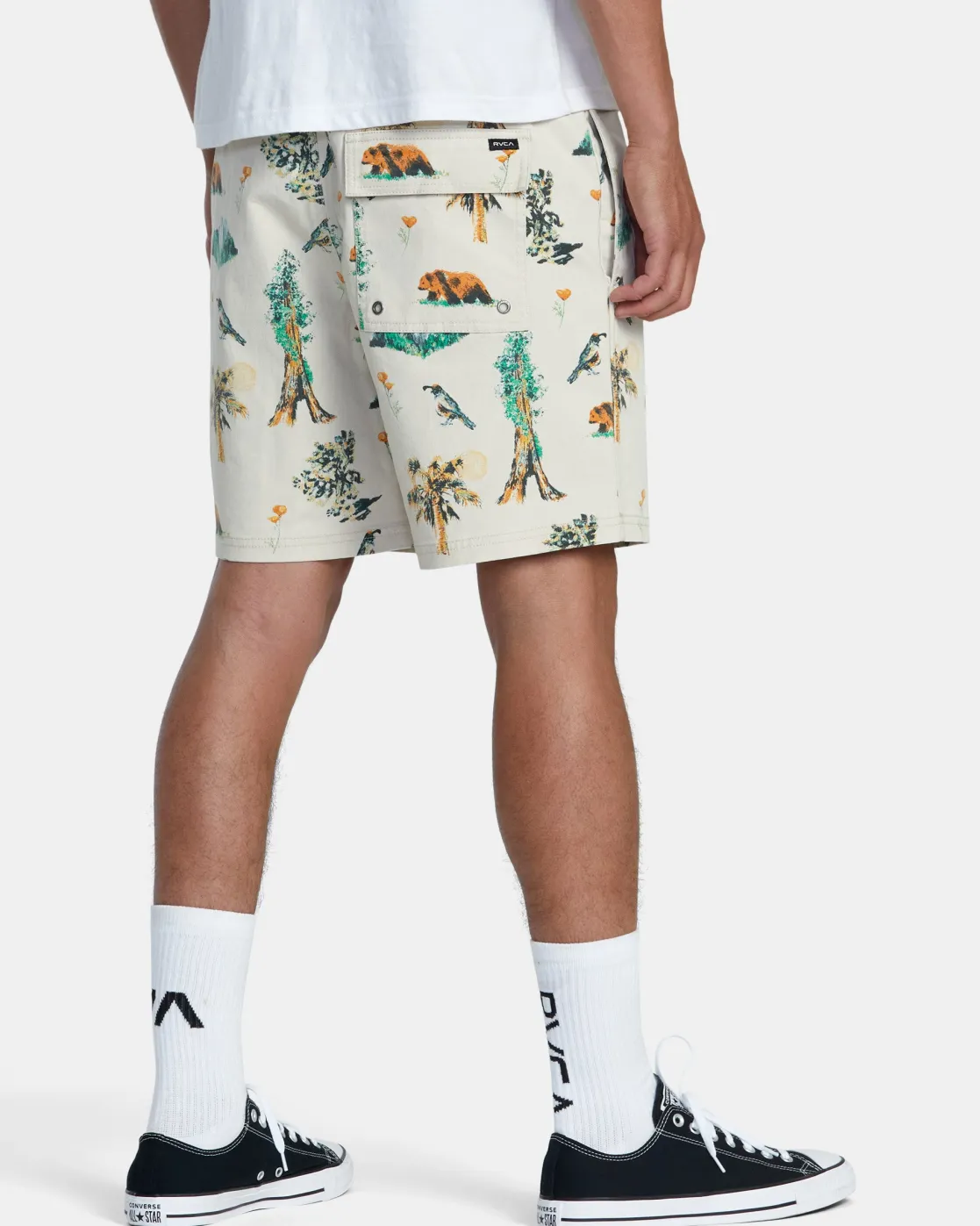 RVCA ESCAPE PRINT 17" SHORTS Latte