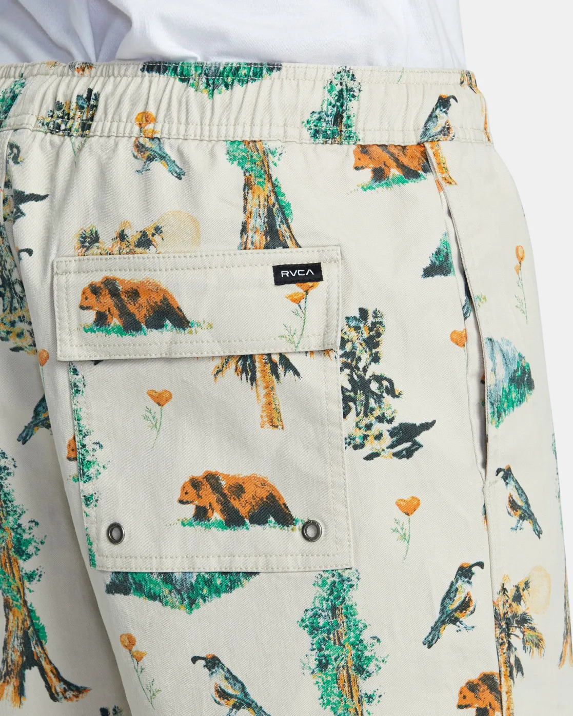 RVCA ESCAPE PRINT 17" SHORTS Latte