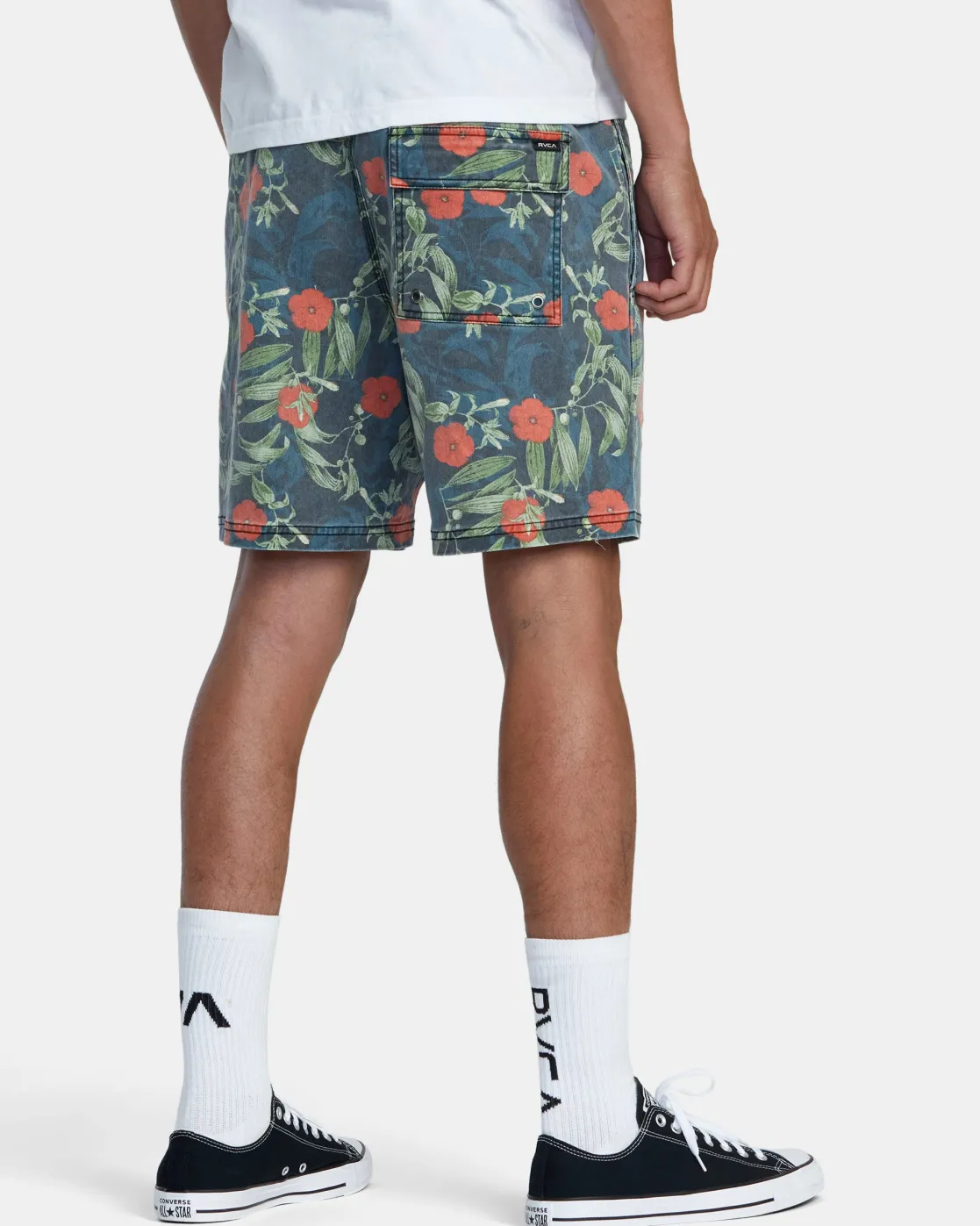 RVCA ESCAPE PRINT 17" SHORTS Moody Blue Outlet