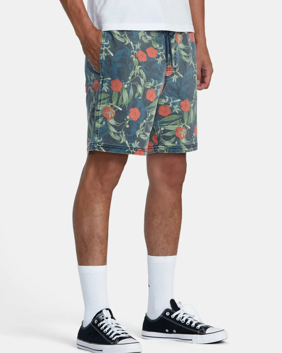 RVCA ESCAPE PRINT 17" SHORTS Moody Blue Outlet