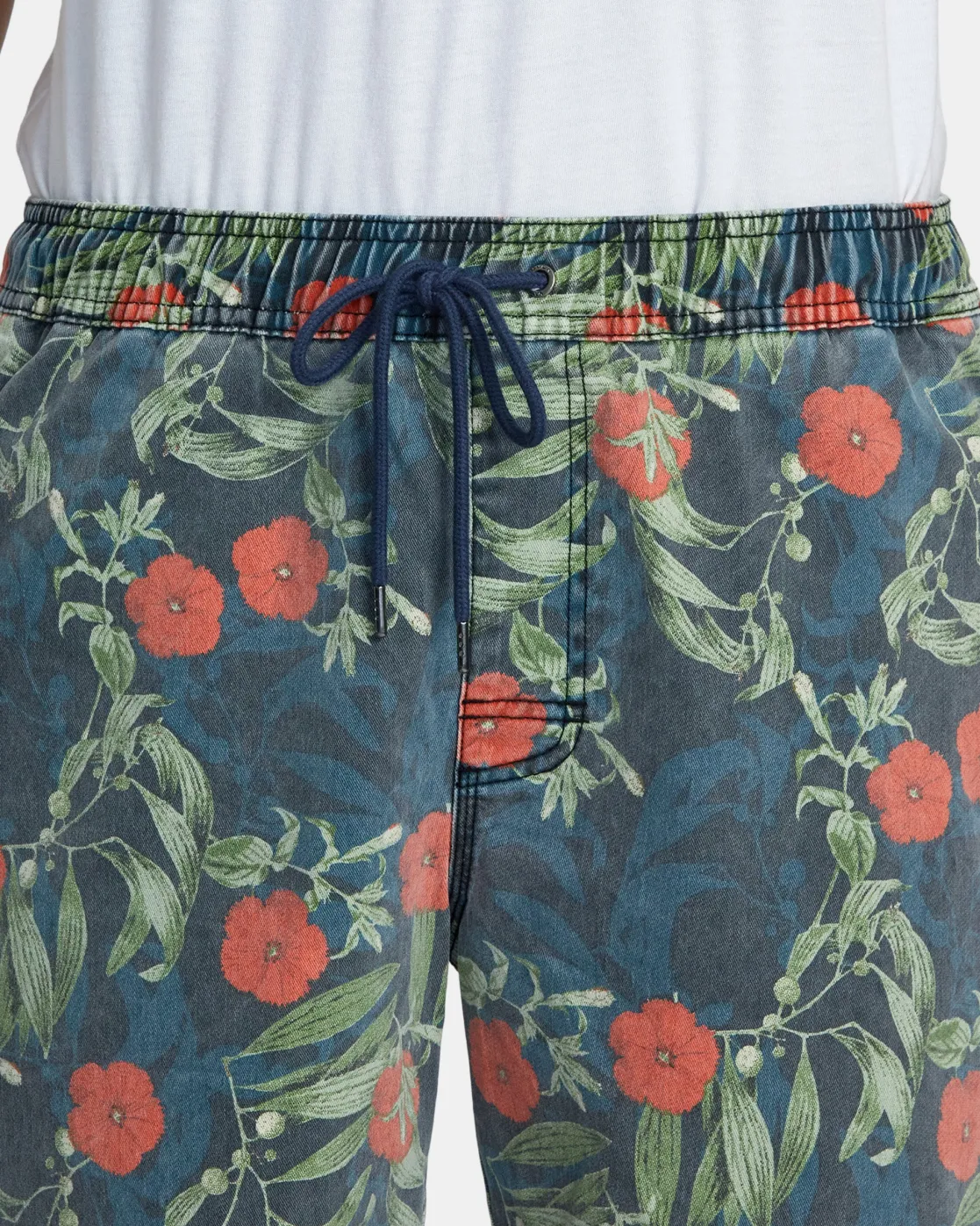 RVCA ESCAPE PRINT 17" SHORTS Moody Blue Outlet