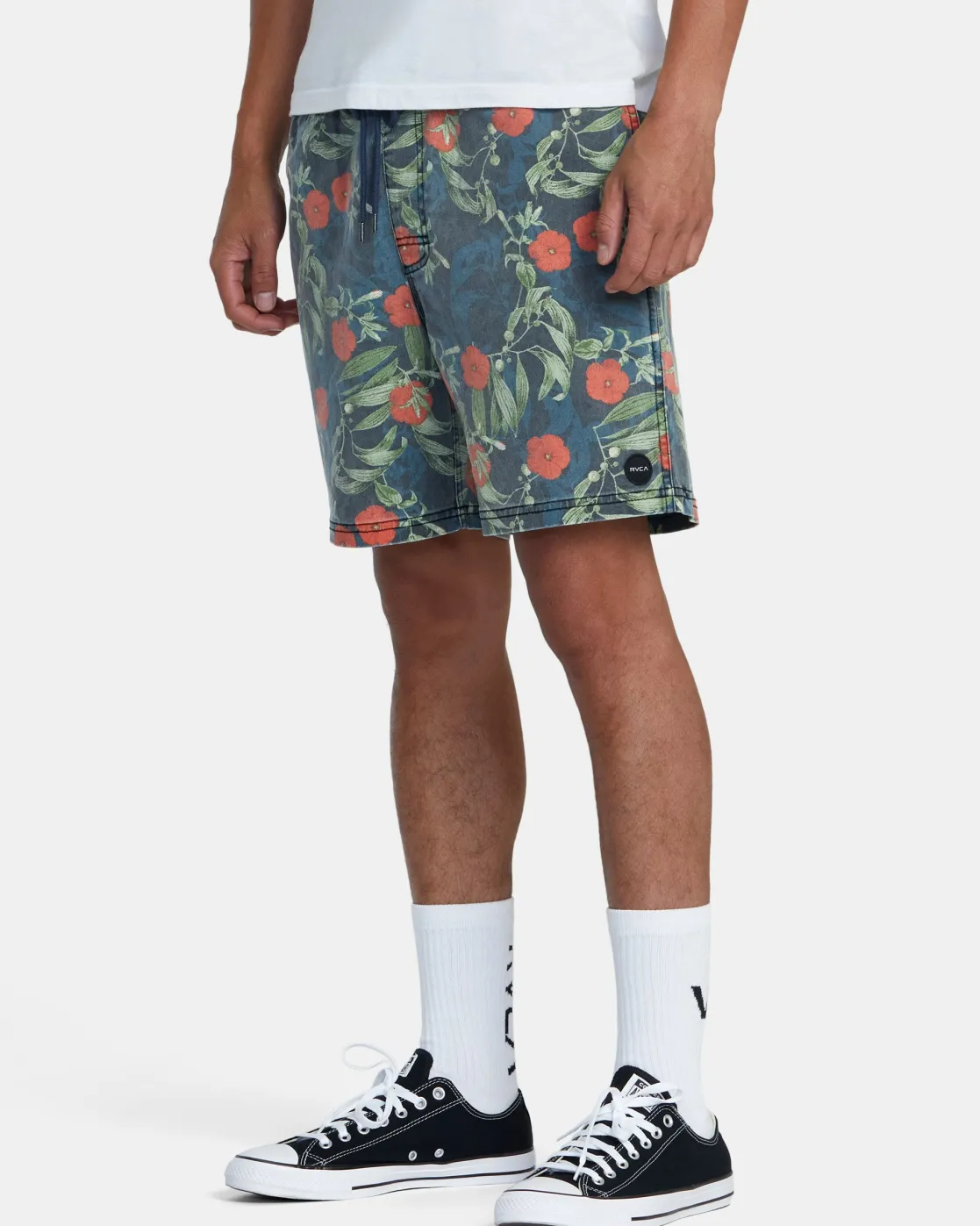 RVCA ESCAPE PRINT 17" SHORTS Moody Blue Outlet