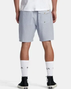 RVCA EXOTICA 18" ELASTIC WAIST SHORTS Mazarine Blue Best