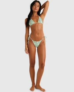 RVCA EXOTICA HALTER SLIDE TRI Granite Green Hot