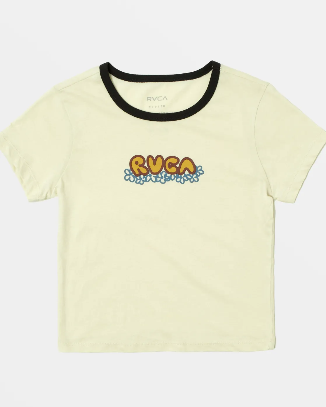 RVCA FLOWER BED RINGER TEE Black Sale
