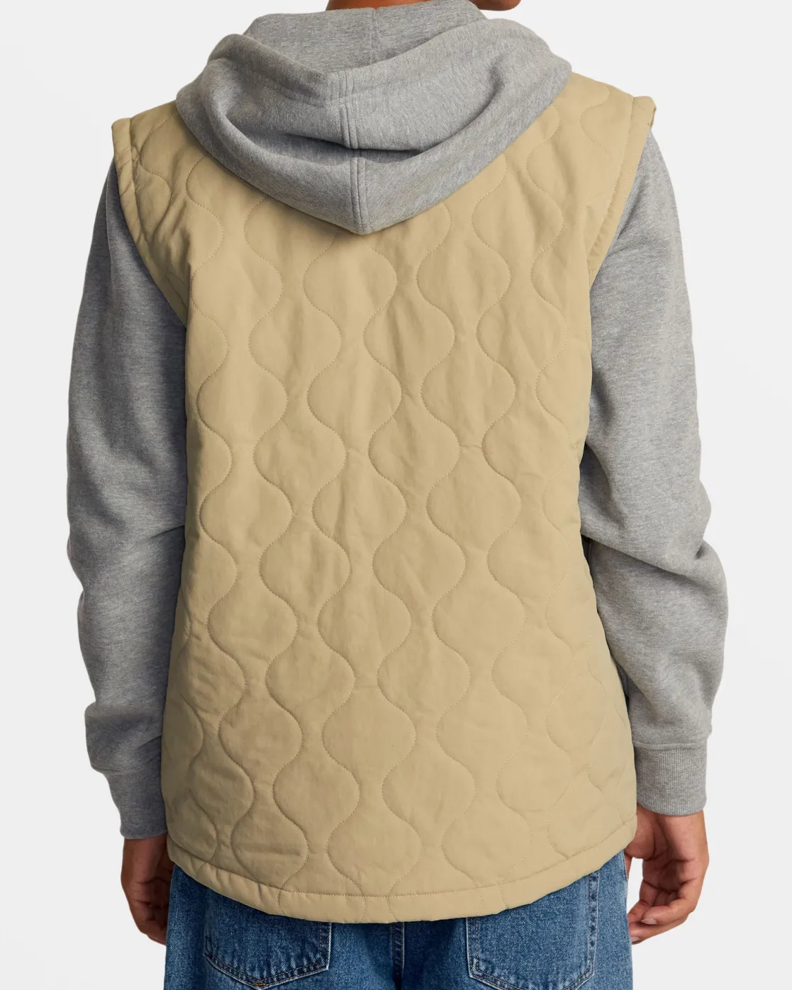 RVCA GRANT HOODED PUFFER JACKET Khaki Hot