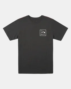 RVCA HAWAII VA ATW PALM SHORT SLEEVE TEE Pirate Black Sale