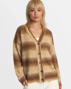 RVCA HERE WE ARE CARDIGAN SWEATER Ermine Online