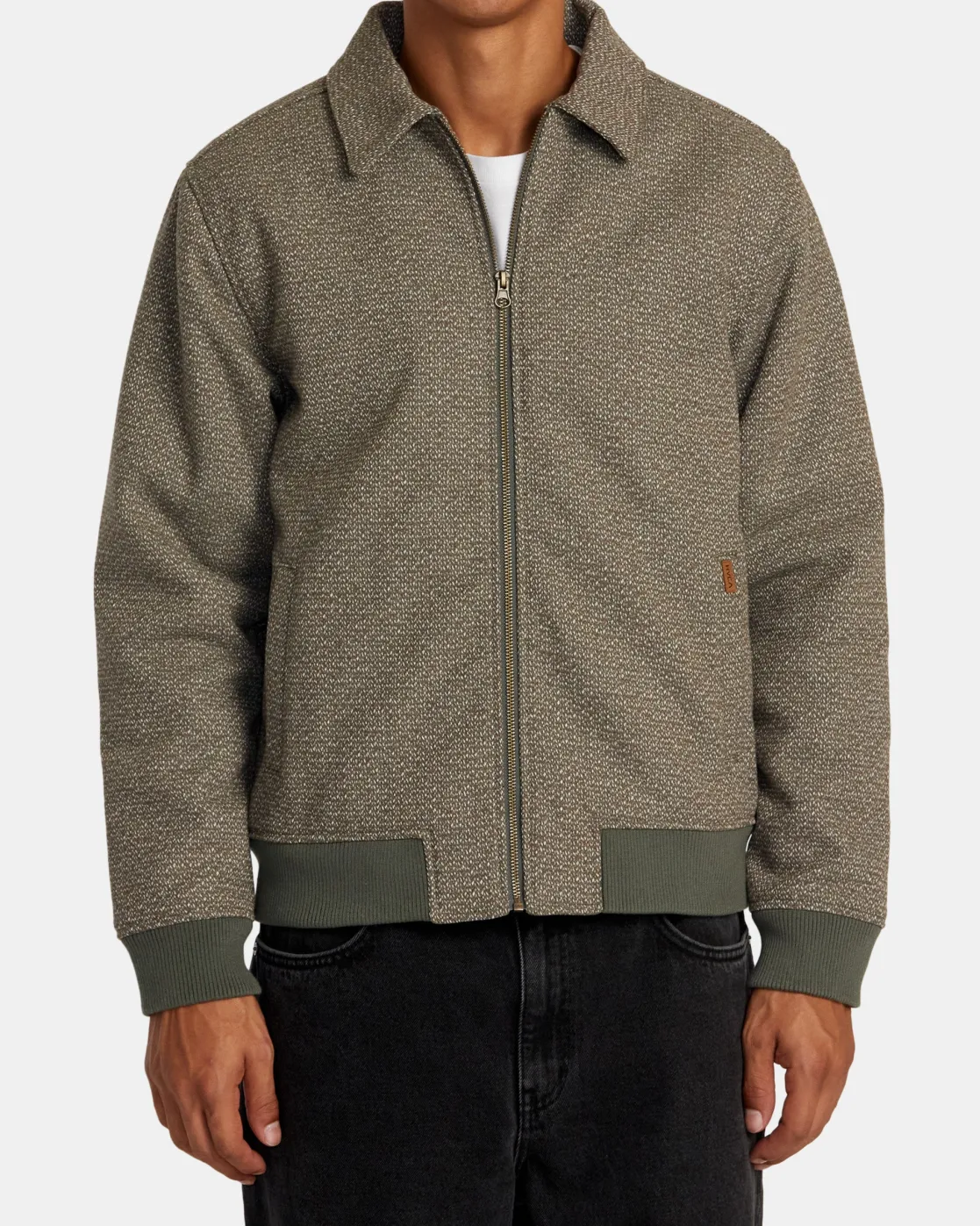 RVCA PISCO ZIP-UP JACKET Olive New