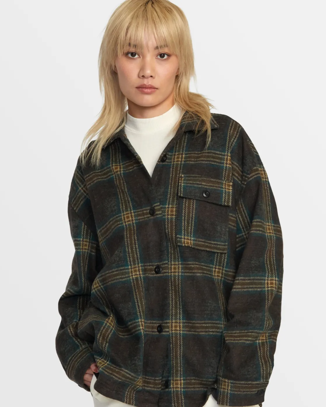 RVCA POLAR BIRDIE SHACKET Chocolate Torte Best