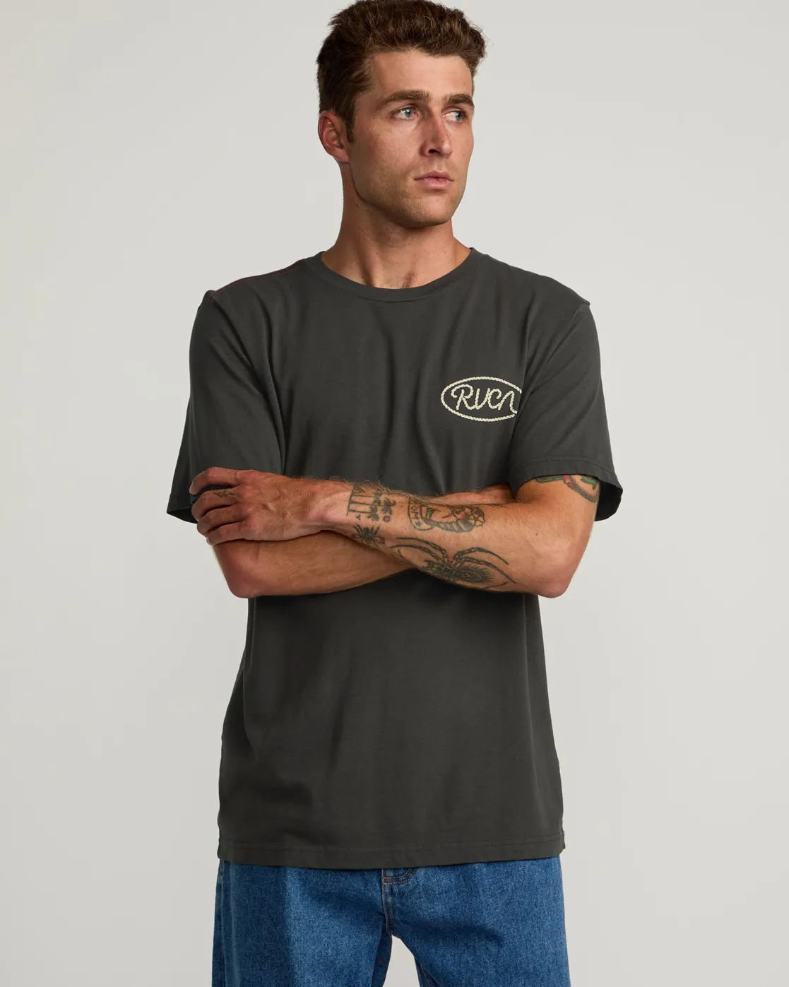 RVCA LASSO TEE Pirate Black Sale