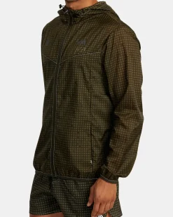 RVCA RUNNER LIGHTWEIGHT TRAINING JACKET Camo Best