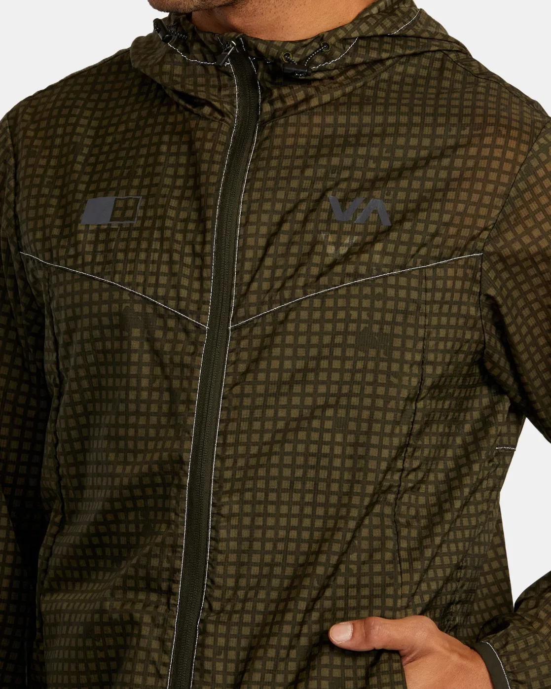 RVCA RUNNER LIGHTWEIGHT TRAINING JACKET Camo Best