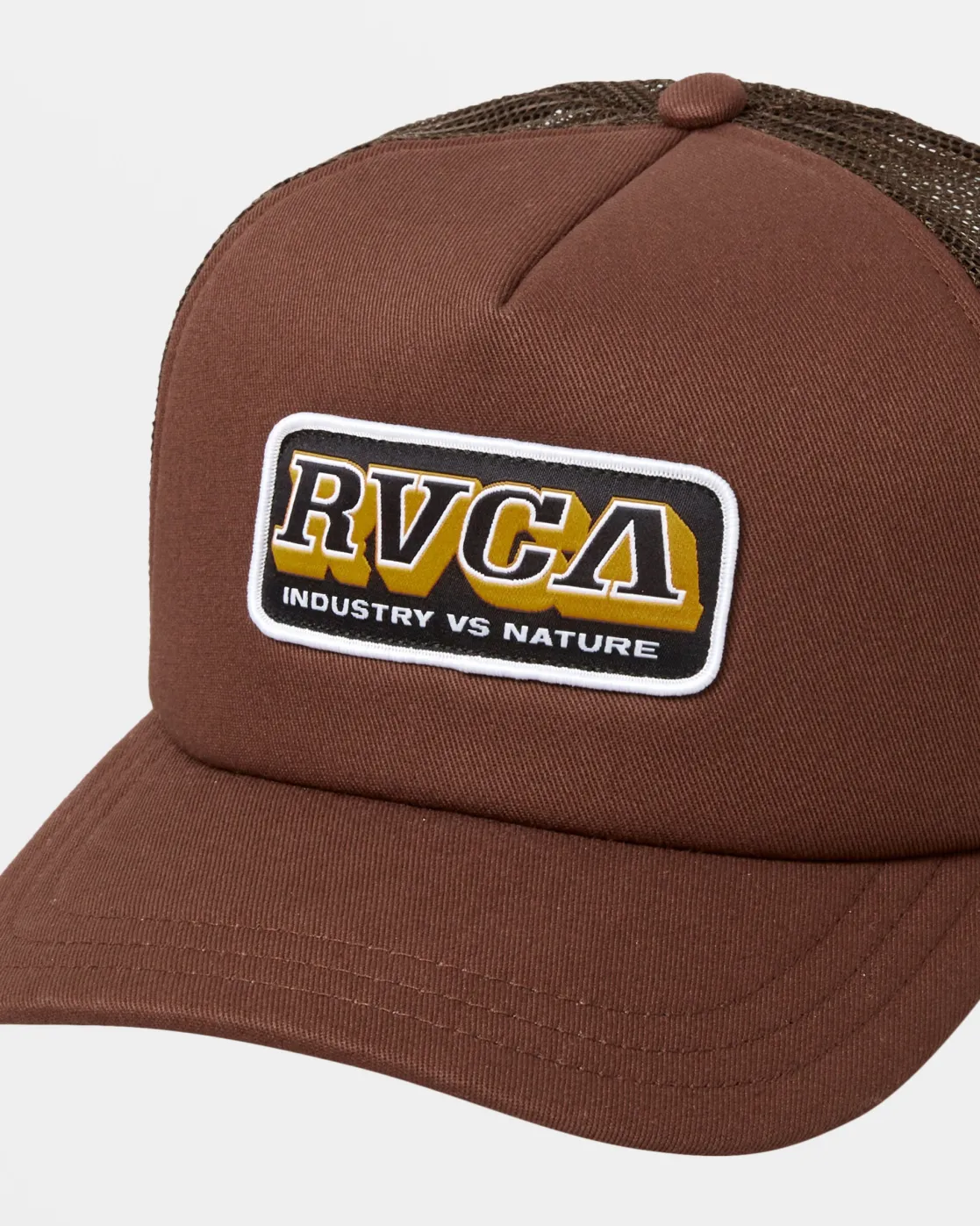 RVCA SERVICE TRUCKER HAT Chocolate New