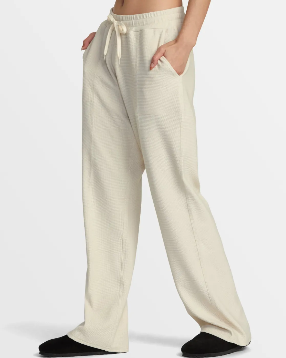 RVCA SOFIE WAFFLE PANT Latte Outlet