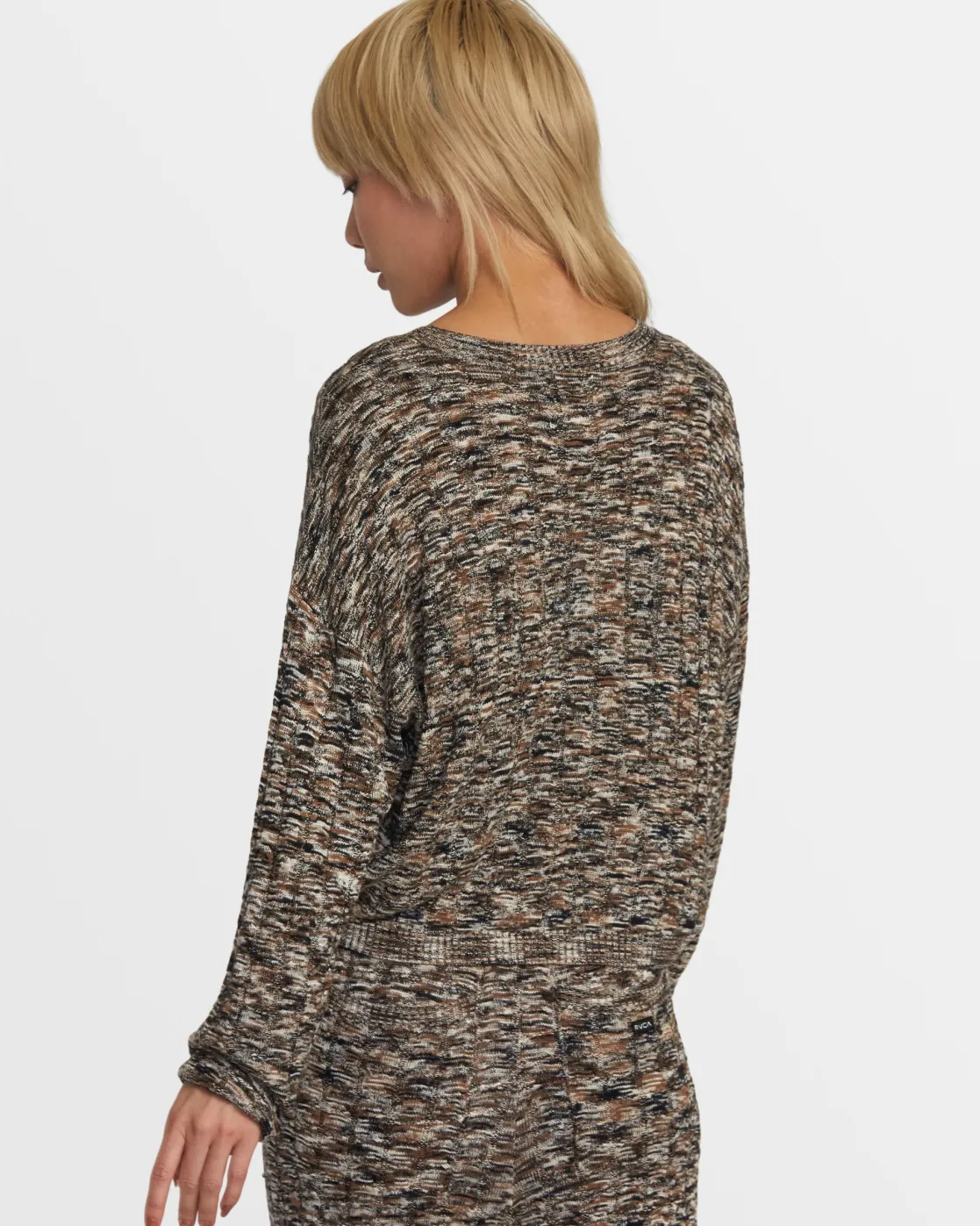 RVCA SOFT CABLE SWEATER Ermine Hot