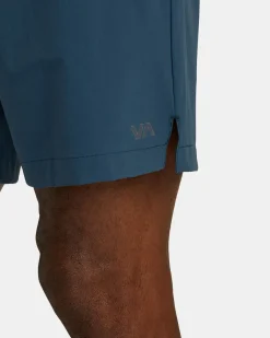 RVCA SPECTRUM TECH SHORT UTILITY SHORTS Petrol Blue New