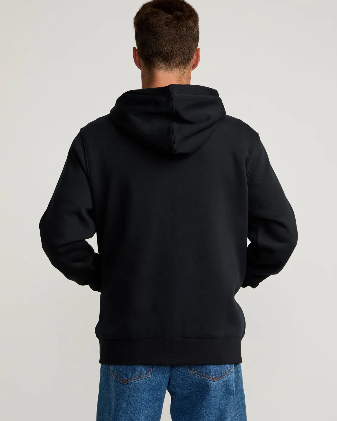 RVCA SPLIT PATH ZIP HOODIE Black Clearance