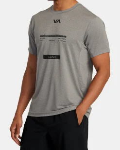 RVCA SPORT VENT TEE Heather Grey New