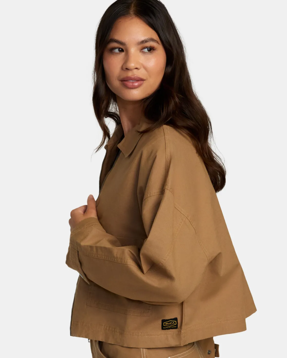 RVCA SPRING SHIFT LONG SLEEVE SHACKET Ermine Discount