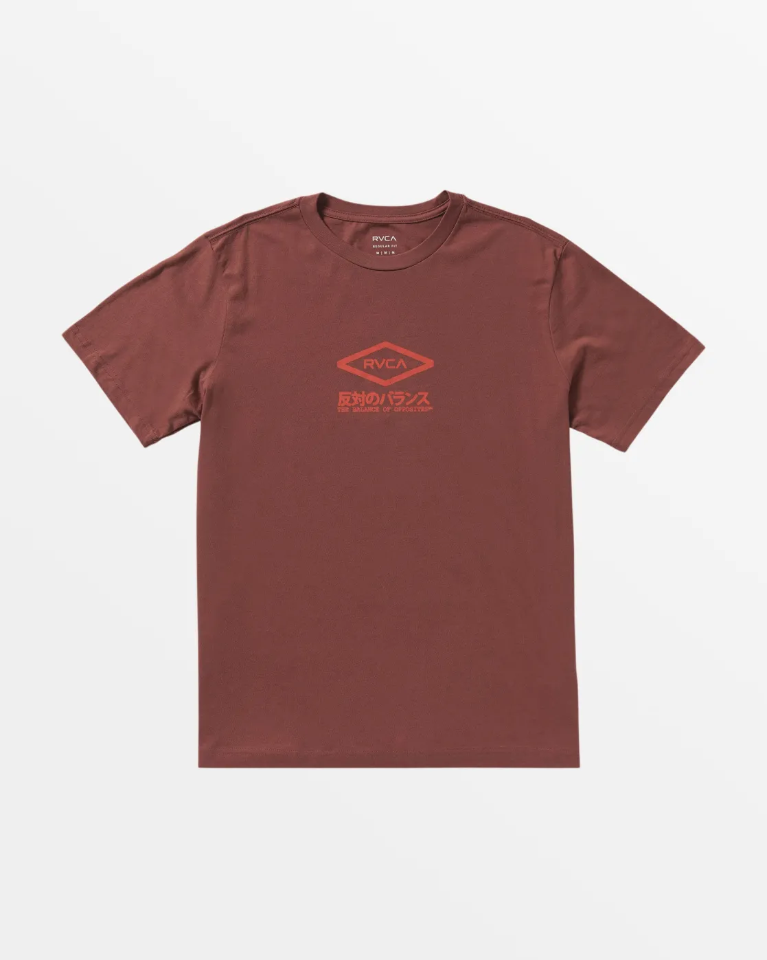 RVCA STACKHOUSE T-SHIRT Red Earth Sale