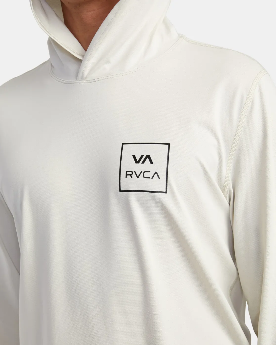 RVCA SURF SHIRT HOODIE HOODED SURF TEE Slate Blue Hot