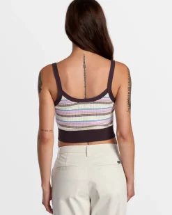 RVCA TATUM SWEATER TANK TOP New Plum Online