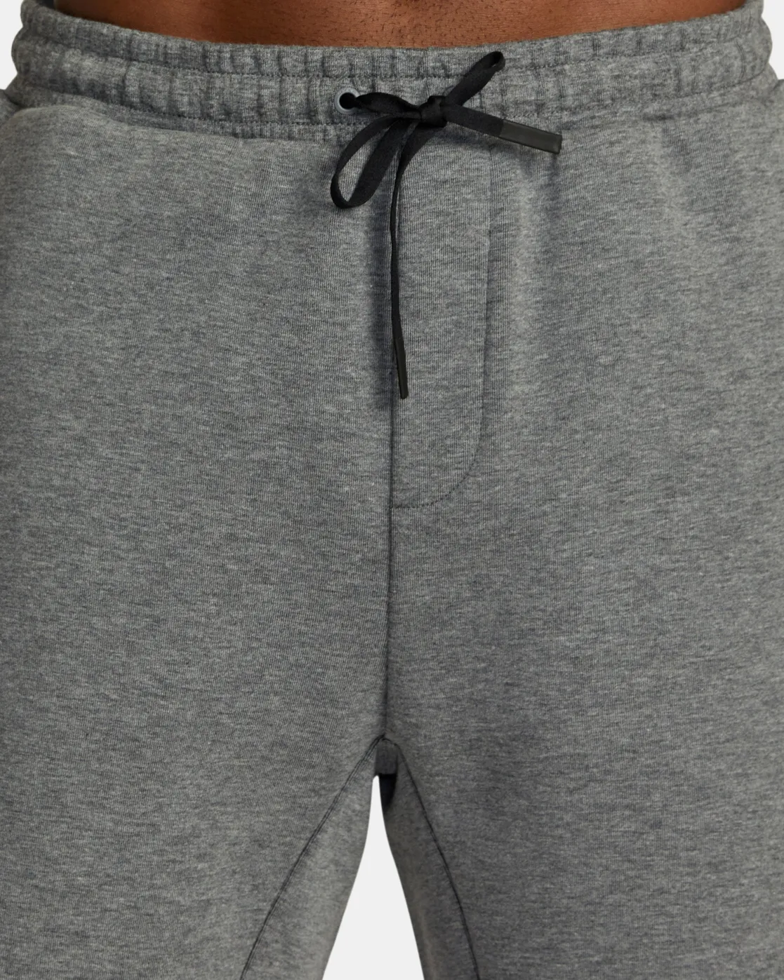 RVCA TECH FLEECE ELASTIC WAIST SHORTS Heather Grey Clearance