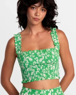 RVCA TERRACE ECO TANK TOP Classic Green New